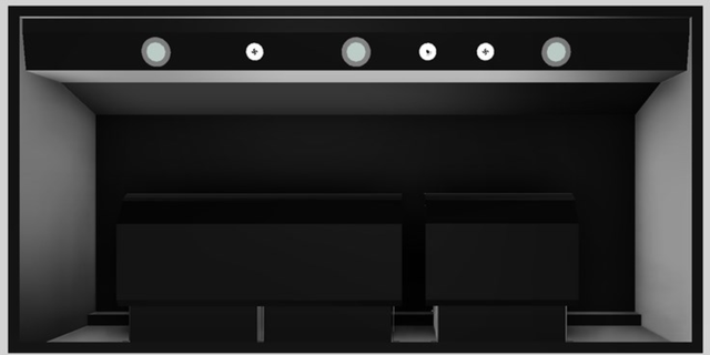Vent-A-Hood® 48" Wall Mounted Range Hood-Black-1