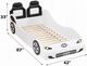 ACME Furniture Colen White Youth Twin Car Bed-2