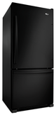 Amana® 30 in. 18.7 Cu. Ft. Black Bottom Freezer Refrigerator-1