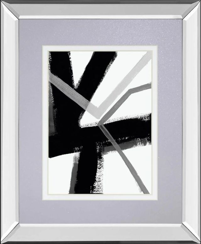 Classy Art Angular Pulse III by June Erica Vess Mirror Framed Wall Art-0