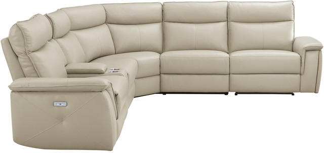 Homelegance® Maroni 6-Piece Off-White Modular Power Reclining Sectional-3