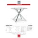 Korson Furniture Darron 39" Round Glass Top Dining Table with Chrome Legs-1