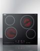 Summit® 24" Black Electric Cooktop-1