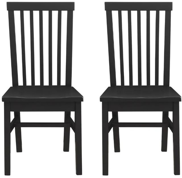 Linon Tory 2-Piece Black Dining Chair Set-3