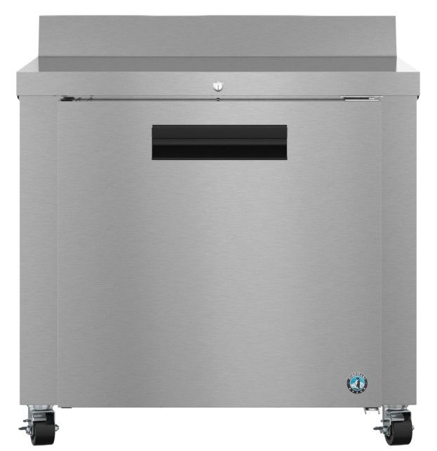 Hoshizaki Steelheart® 36" 9.9 Cu. Ft. Stainless Steel Single Section Worktop Refrigerator with Lock-0