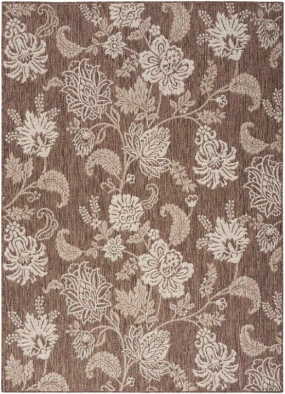 Nourison Home™ Garden Oasis Mocha 5'x7' Area Rug-0