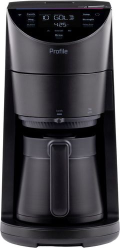 GE Profile™ 10 Cup Carbon Black Coffee Maker with Smart Grind and Podless Single Serve