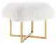 TOV Furniture Nomo White Sheepskin Bench-1