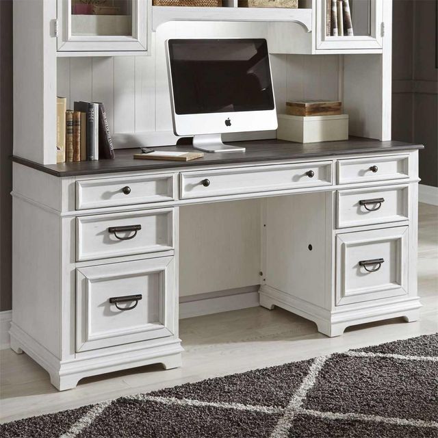 Liberty Furniture Allyson Park Wirebrushed White Credenza-6