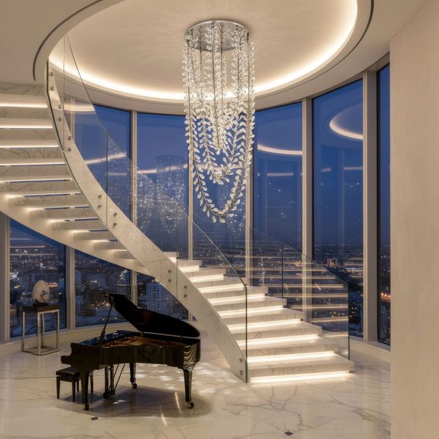 Michael Amini® Solenne Chrome Chandelier-1