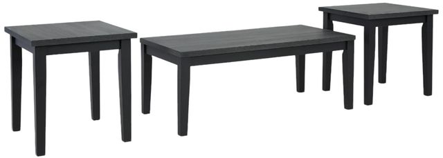Signature Design by Ashley® Garvine 3-Piece Dark Charcoal Gray Occasional Table Set-0
