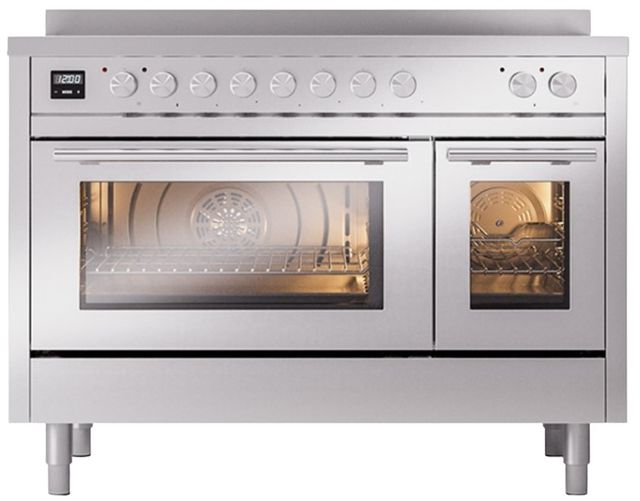 Ilve® Professional Plus II 48" Stainless Steel Pro Style Induction Range-0