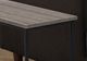 Monarch Specialties Inc. Dark Taupe Side Table with Metal Base-2