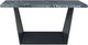 Elements International Beckley Dark Espresso Counter Table with Dark Marble Top-1