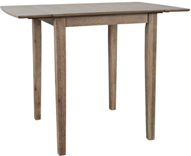 Jofran Inc. Eastern Tides 3-Piece Brushed Bisque Counter Table Set with X Back Stools-1