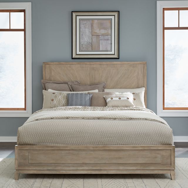 Liberty Furniture Brentwood Sandstone Queen Panel Bed-1
