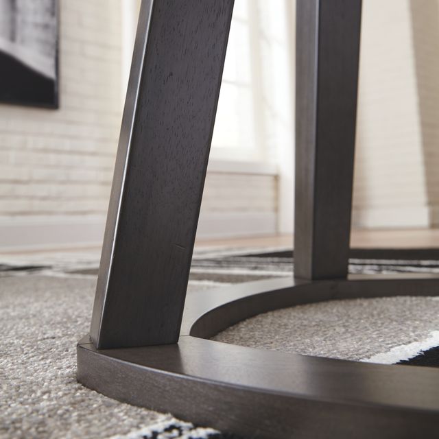 Signature Design by Ashley® Luvoni 3 Piece White/Dark Charcoal Gray Occasional Table Set-2