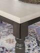 Powell® Willow Smokey White Dining Table with Dark Gray Base-5