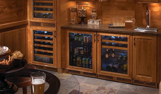 Perlick® 24" Wood Wine Shelf Fronts-2