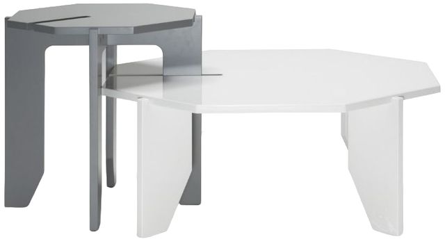 Natuzzi Editions Octopus Matte White Multifunction Table-1