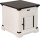 Sunny Designs™ French Country Brown End Table with White Base-0