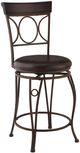 Linon Circles Dark Brown Counter Stool-0