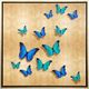 Stylecraft Butterflies Blue on Gold I Wall Art-0