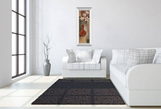 Classy Art Baroque Floral I by Rosie Abrahams Mirror Framed Wall Art-3