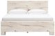 Benchcraft® Lawroy Light Natural King Panel Bed with 4-Drawer Storage-3