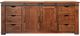 International Furniture Direct Parota Brown 2-Door TV Stand-0