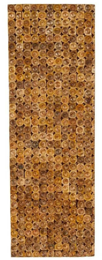 Deco Marche Brown 16'' Stacked Tree Trunk Wall Decor-0