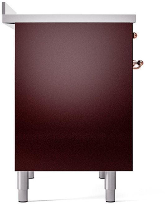 Ilve® Nostalgie II Series 40" Burgundy Pro Style Induction Range-3
