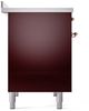 Ilve® Nostalgie II Series 40" Burgundy Pro Style Induction Range-3