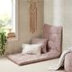 Olliix by Intelligent Design Blush Edelia Poly Chenille Lounge Floor Pillow Cushion-4