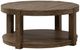 Liberty Furniture Broadmore Cobblestone Brown Round Cocktail Table-0