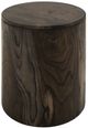 International Furniture Direct Balam Black Round Chairside Table-0