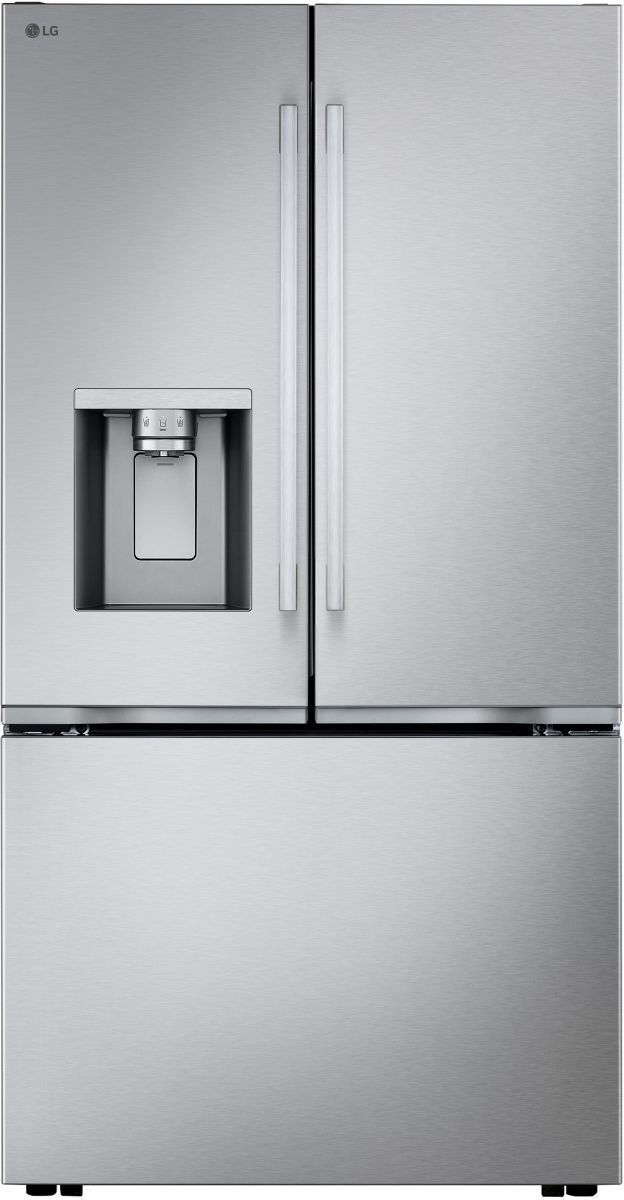 LG 36" 23.7 Cu. Ft. PrintProof™ Stainless Steel Counter Depth French Door Refrigerator with Zero Clearance™ Hinge System-0