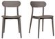 Moe's Home Collection Kent 2-Piece Taupe Polypropylene Outdoor Dining Chair Set-0