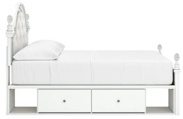 Signature Design by Ashley® Kozlani White Full Upholstered Storage Panel Bed-4