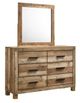 American Wholesale Furniture Salt Creek Rustic Sand Mirror-1