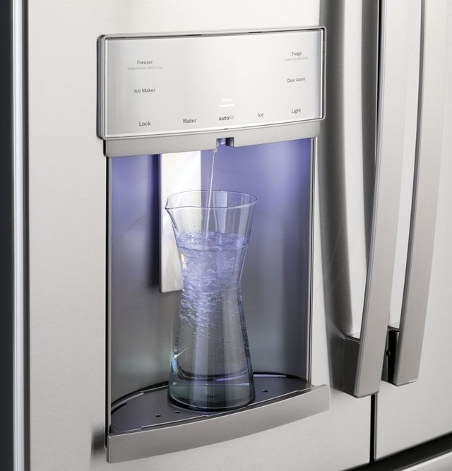 GE Profile™ 36 in. 22.1 Cu. Ft. Fingerprint Resistant Stainless Steel Counter Depth French Door Refrigerator-7