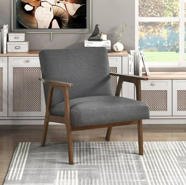 Homelegance® Omara Dark Gray Accent Chair-1