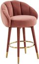 TOV Furniture Myla Salmon Swivel Counter Stool-0