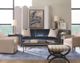 Century® Customizable Eyre Skirted Swivel Chair-2