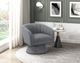 Homelegance® Eve Dark Gray Swivel Chair-1