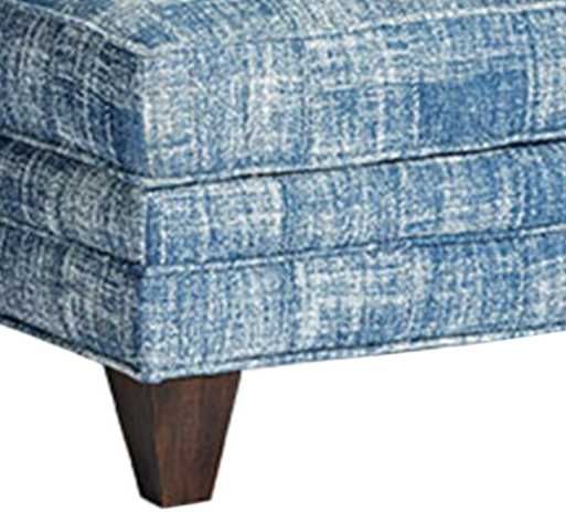 Marshfield Furniture Sarah Blue Storage Ottoman-1