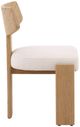 Dovetail Furniture Ian 2-Piece Cream/Natural Dining Chair Set-2
