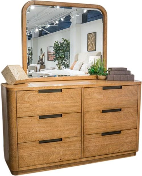Signature Design by Ashley® Cladian Light Brown Dresser and Mirror-2