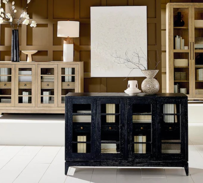Bassett Furniture Clifton Black Credenza Roby s Furniture Appliance