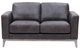 Leather Italia™ Georgetowne Ramsey Storm Gray Loveseat-0